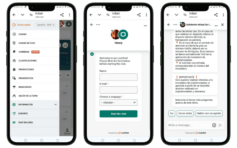 atencion al cliente en ivibet