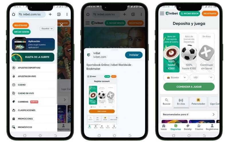 Como instalar una apps de apuestas Ecuador