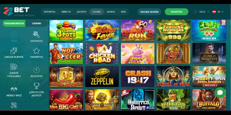 22Bet tragamonedas gratis
