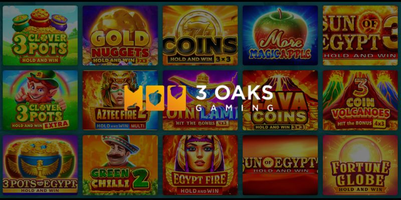 Los Mejores Proveedores de Tragamonedas: 3 OAKS Gaming