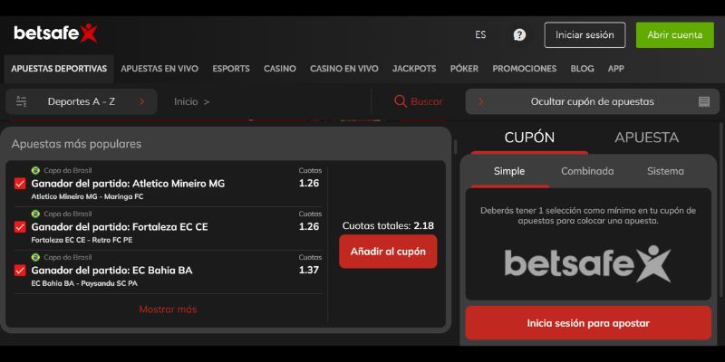 Analisis de la Plataforma de Apuestas Deportivas