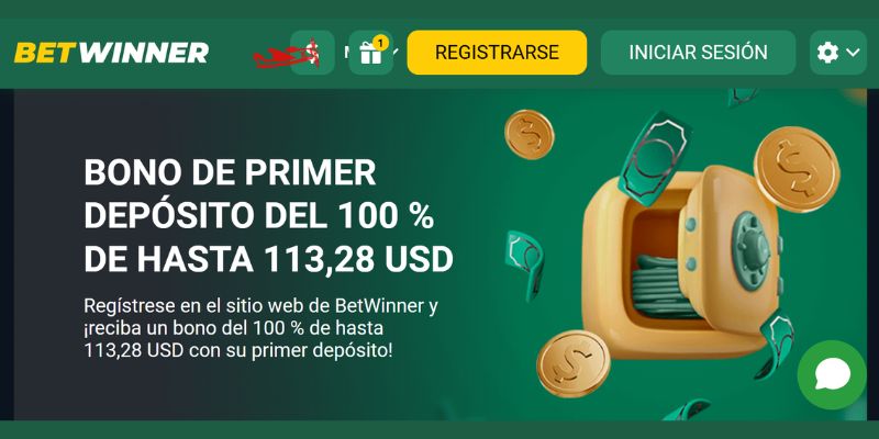 Bono de bienvenida para Apuestas Betwinner