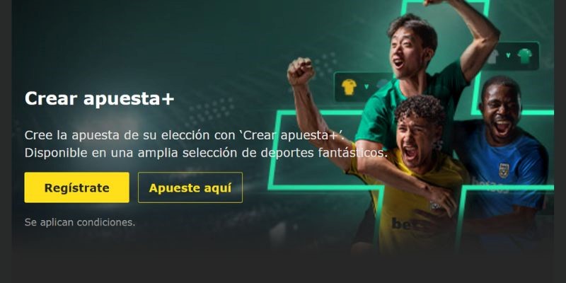 Crear apuesta+ Bet365
