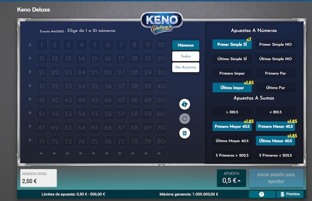 Juegos similares al Bingo: keno