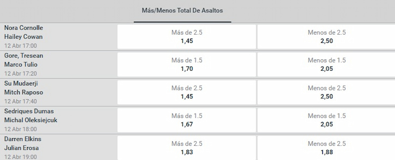 Mas-menos - Apuestas UFC Chile 2025