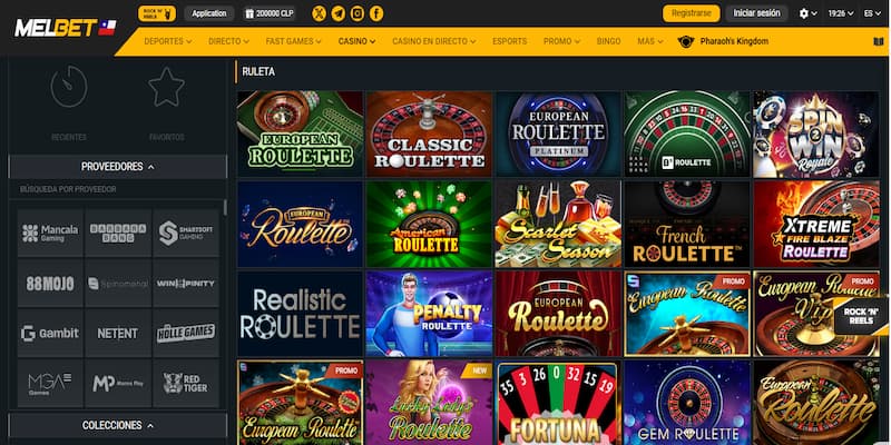 Melbet Chile Ruleta Online