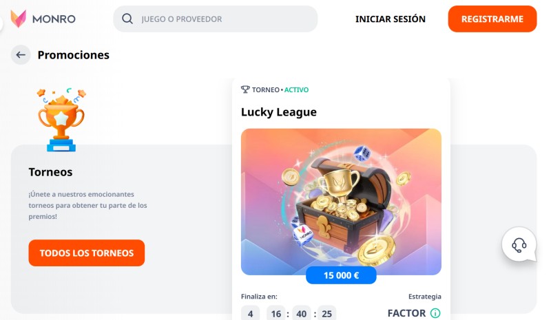 Monro Casino bonos y promociones