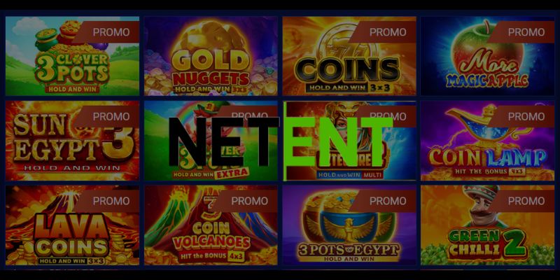 Proveedores de las Tragamonedas más jugadas: NetEnt