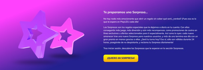 PlayUZU Casino bonos y promociones