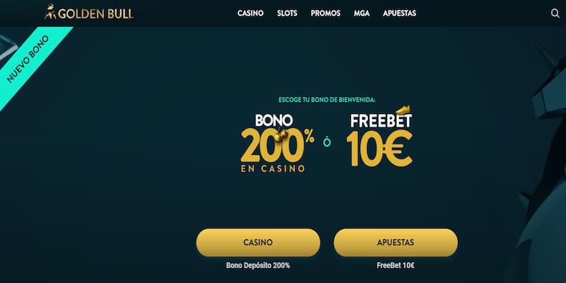 Promociones en Golden bull con Tiradas gratis