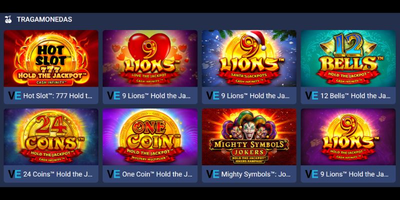 Tipos de Máquinas Tragamonedas: Tragamonedas Hold the Jackpots Cash Infinity