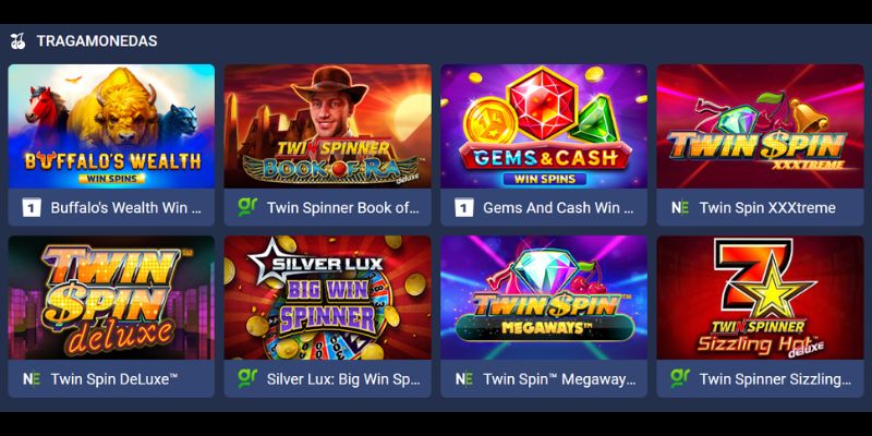 Tipos de Máquinas Tragamonedas: Tragamonedas Win & Spin