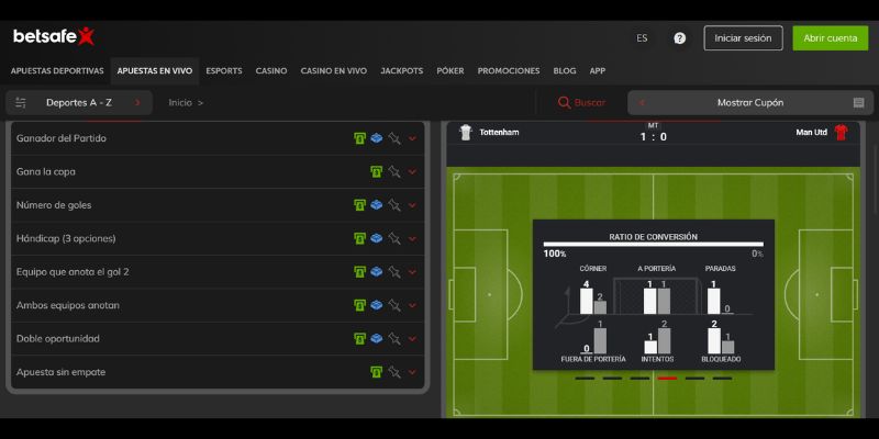 Apuestas en vivo Betsafe