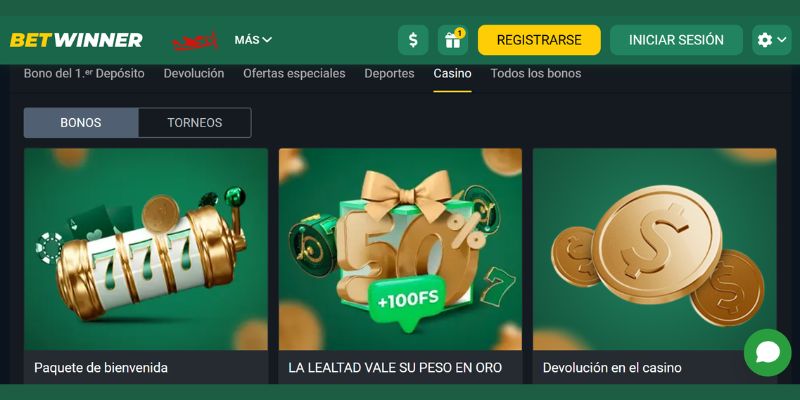 Promociones de casino betwinner
