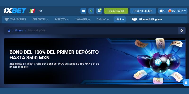 1xBet Bono de bienvenida para Apuestas