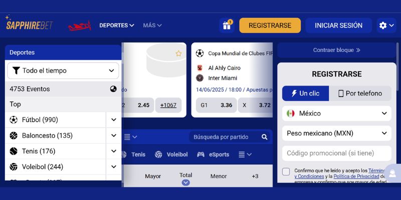 Análisis de la Plataforma de Apuestas Deportivas sapphirebet mexico