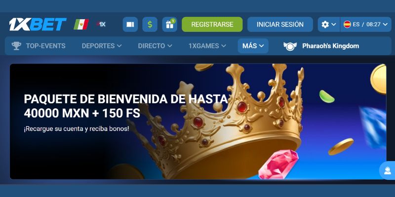 Bono de bienvenida de 1xBet Casino