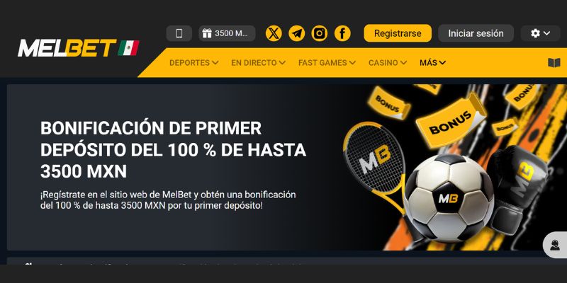 Bono de bienvenida para Apuestas Melbet