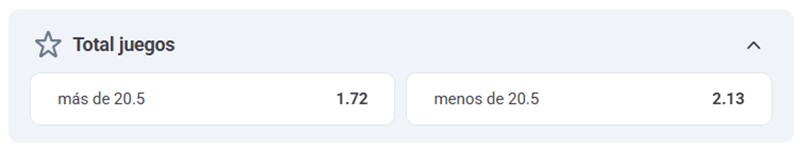 Principales Mercados para Apostar al Pádel: Más o menos total de juegos