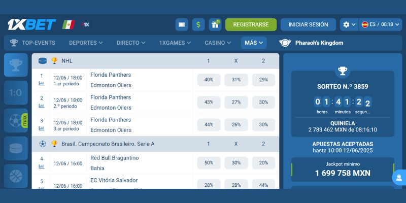 TOTO (Constructor de Apuestas) 1xBet