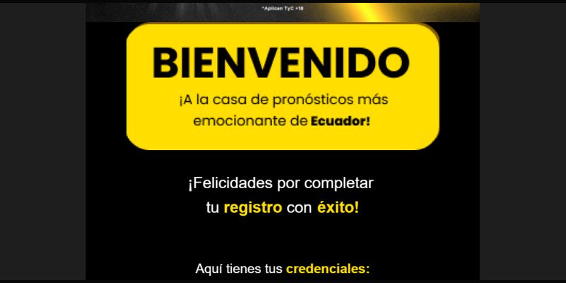 Verifica tu identidad y tu correo electronico en Ecuabet
