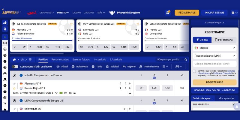 apuestas en vivo sapphirebet mexico