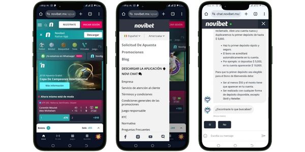 Atencion al cliente Novibet