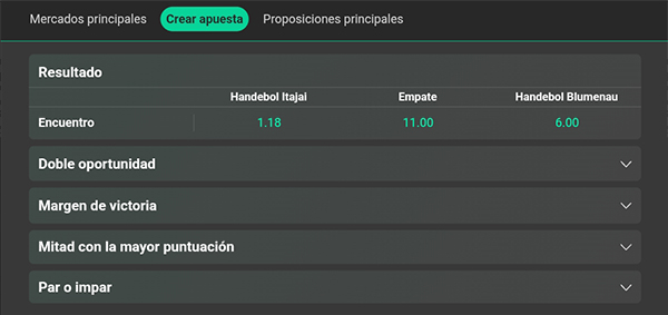 Apuestas en Balonmano Creador