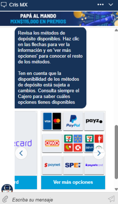 Atención al Cliente Betcris