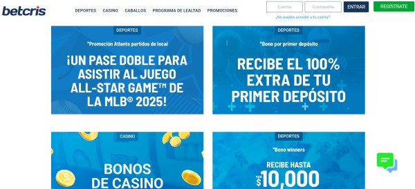Betcris México promociones y bonos