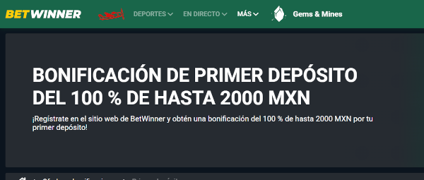 Bono de dienvenida de betwinner mexico