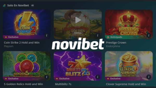 Casinos con juegos gratis: Novibet Chile