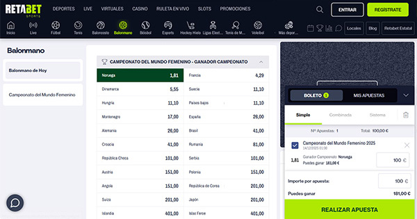 Cómo apostar al Balonmano