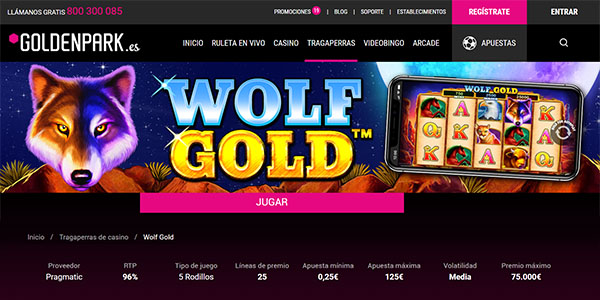 Mejores casinos para jugar Wolf Gold