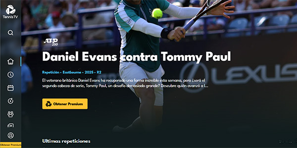 Tenis Online Gratis en Tennis TV