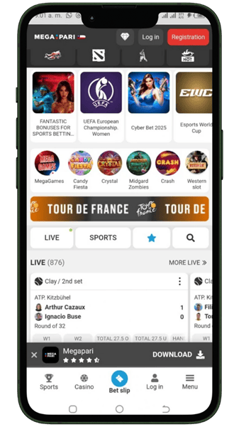 Apps de apuestas: Megapari chile