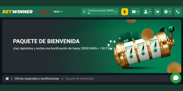 bono de bienvenida de casino betwinner mexico
