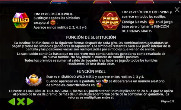 Funciones especiales Star Bounty