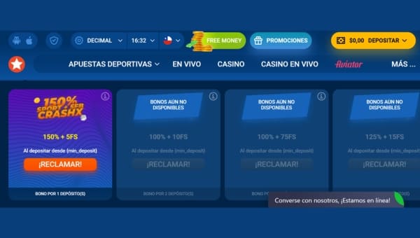 Bono de bienvenida para Apuestas en MostBet Chile