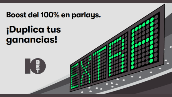 Boost del 100% en Parlays 10Bet Mexico