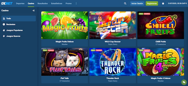 Juegos de casino - 1xBet España 2025