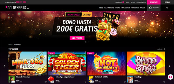 Mejores Casinos Online en España para Jugar al Bingo: GoldenPark