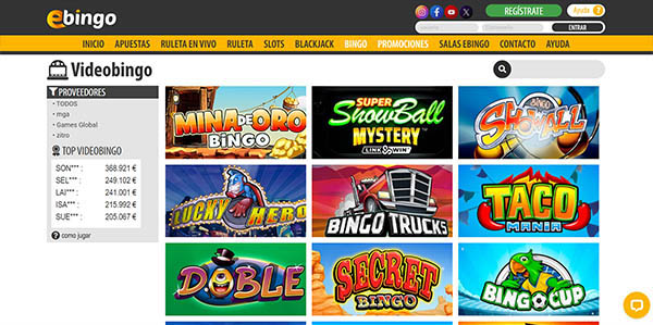 Mejores Casinos Online en España para Jugar al Bingo: eBingo