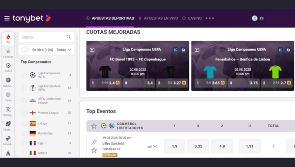 Casas de apuestas con cuentaRUT Chile: TonyBet