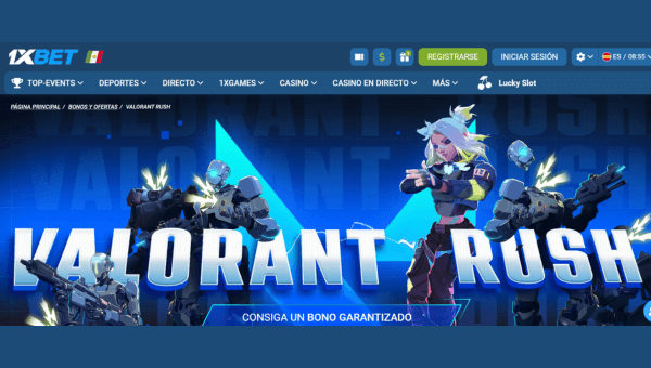 Otros bonos y promociones de 1xbet: Valorant Rush