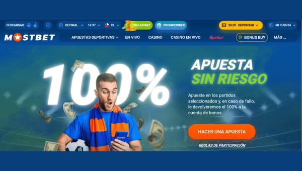 Apuestas sin riesgo en MostBet Chile