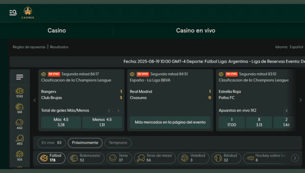 Casas de apuestas con cuentaRUT Chile: Casinia