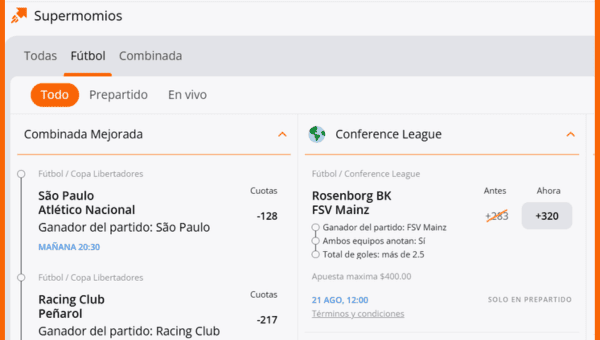 Supermomios Betsson Mexico