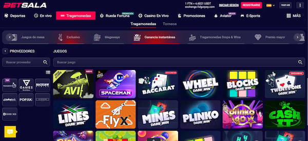 Betsala - Juegos de crash casinos online de Chile 2025