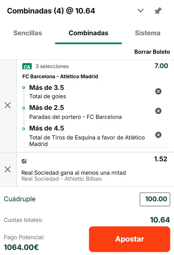 Copa del Rey Semifinales Vuelta - Combinada 1